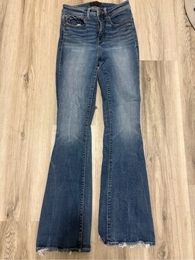 Women's Blue bootcut Jeans - Comfortable Stretch Denim